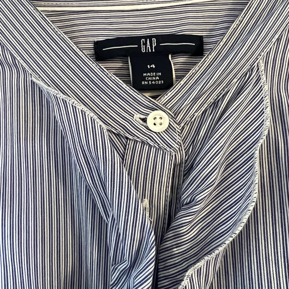 Gap button down shirt dress
